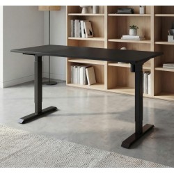 Rašomasis stalas TWISTER su mechanine aukščio reguliavimo funkcija (Juodas) V